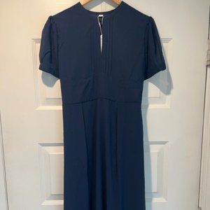 Ladies maxi-length dress, Navy, large and X-Large
